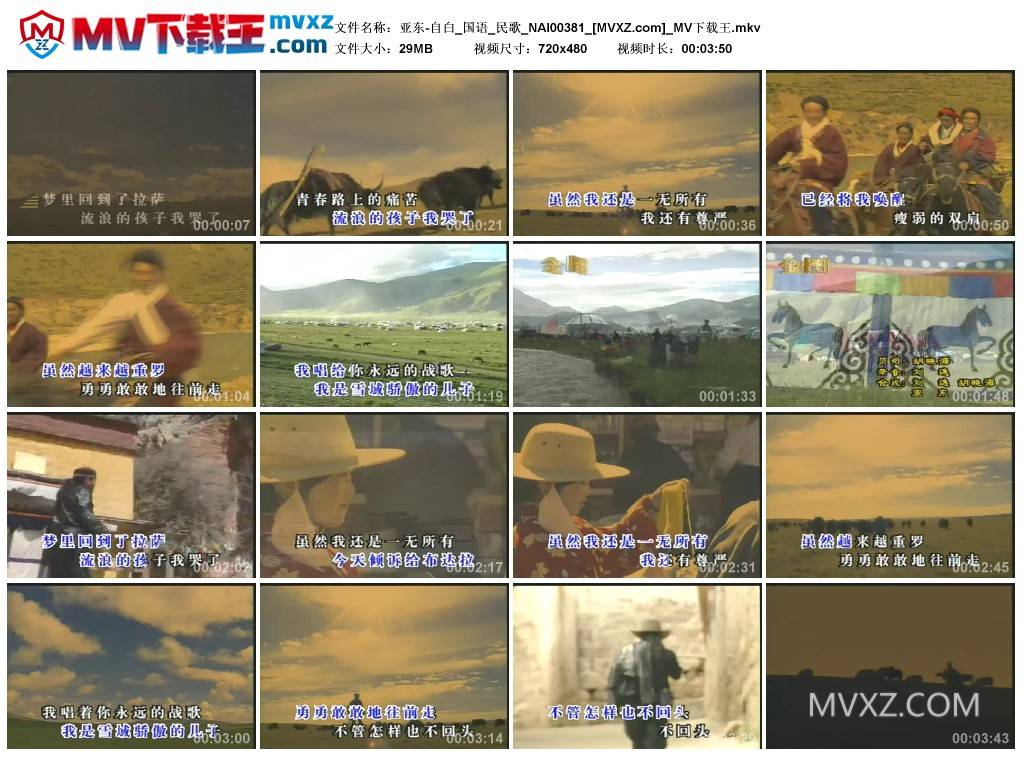 亚东-自白_国语_民歌_NAI00381